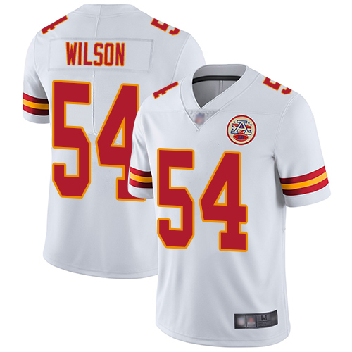Men Kansas City Chiefs 54 Wilson Damien White Vapor Untouchable Limited Player Nike NFL Jersey
